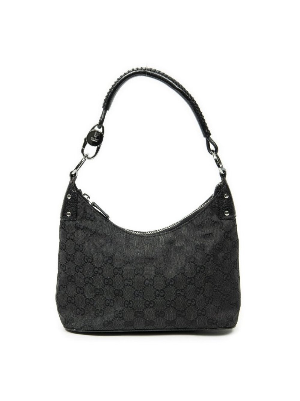 Gucci Small Hobo Black GG Canvas